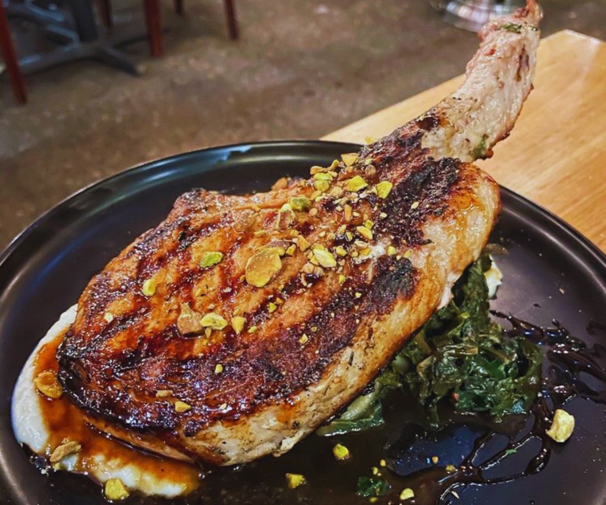 The Ballard Cut Tomahawk Pork Chop