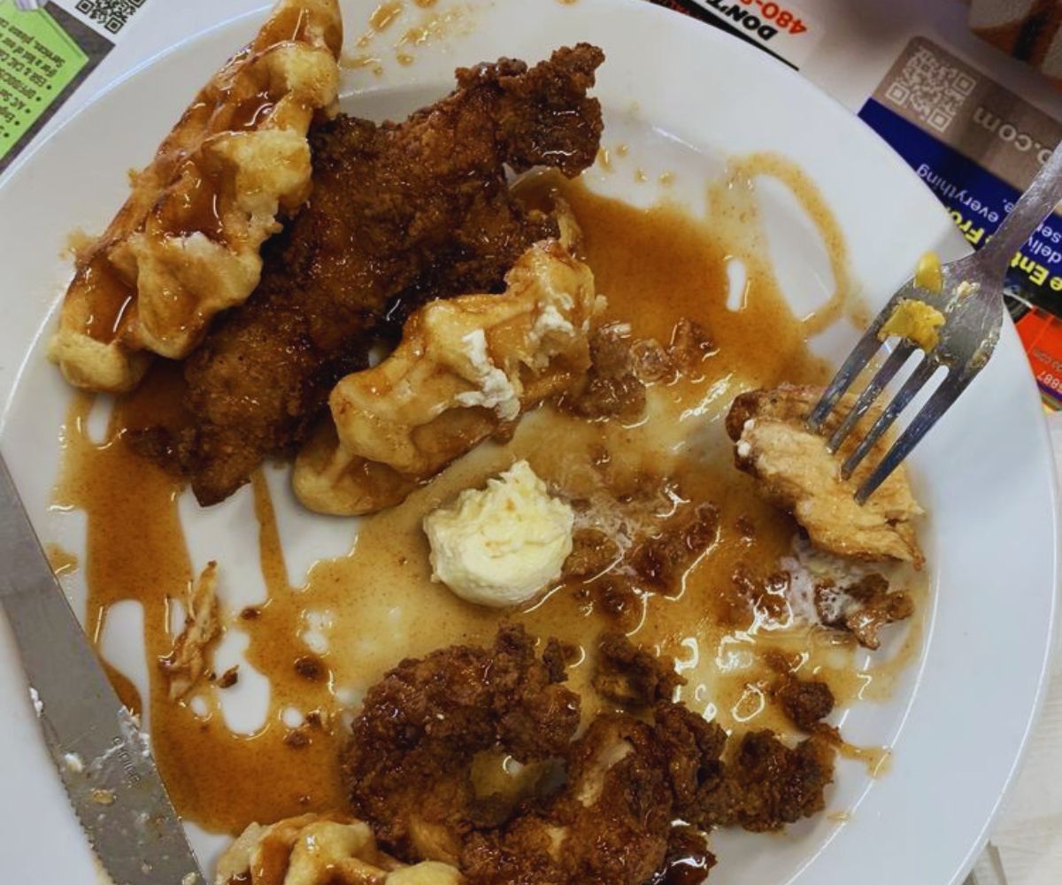 Sandy's Restaurant Chicken and Waffles