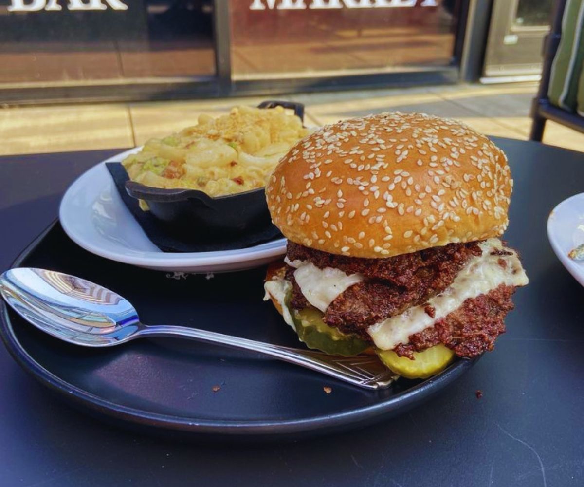 Wolf & Company Triple Cheeseburger with Mac & Cheese