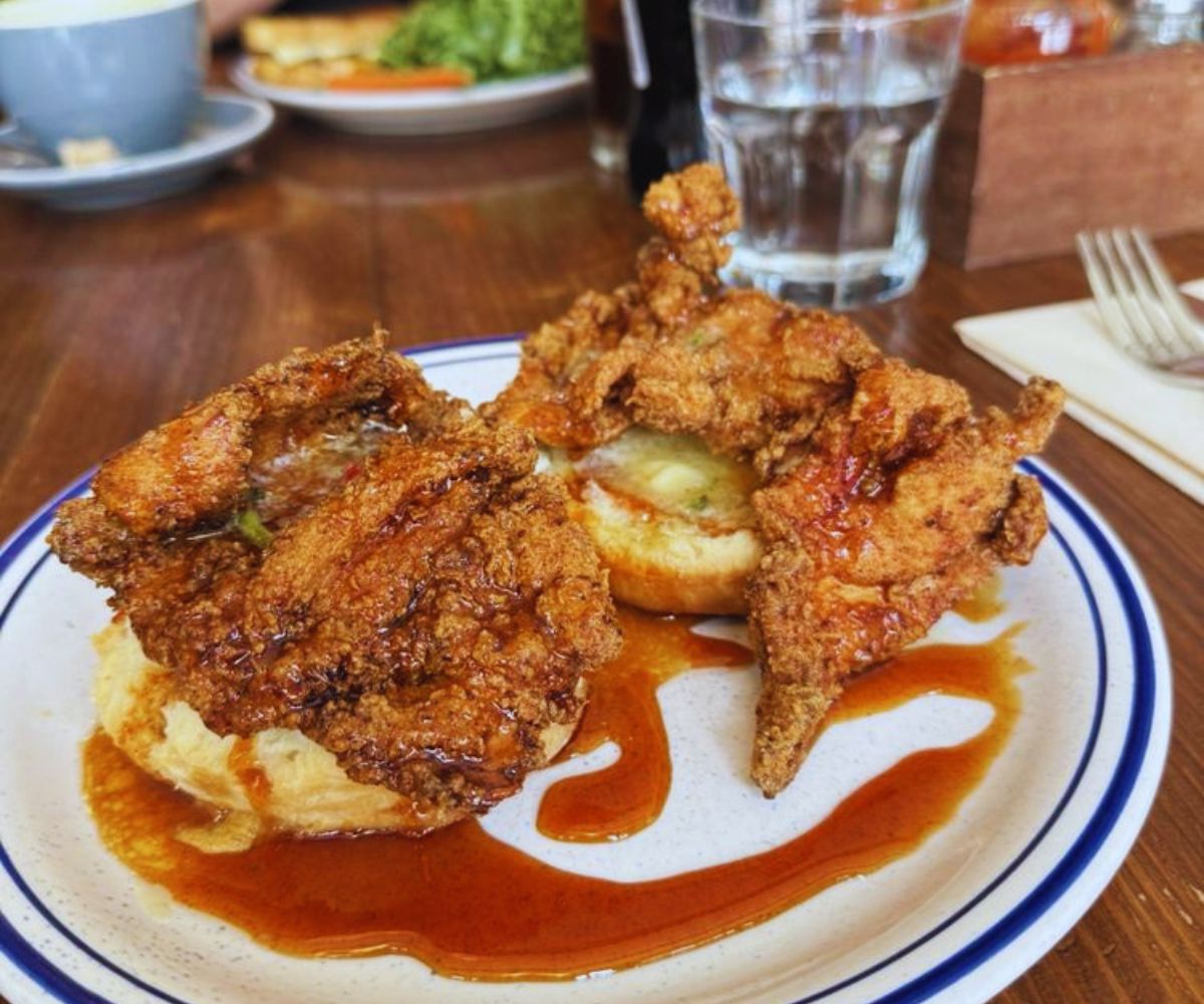 Wooden Spoon Fried Chicken and Biscuits