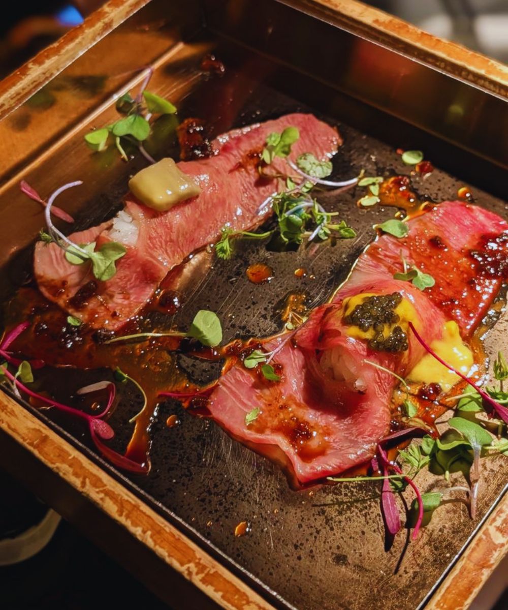 Wagyu Foie Gras Nigiri Wagyu Uni Caviar Nigiri