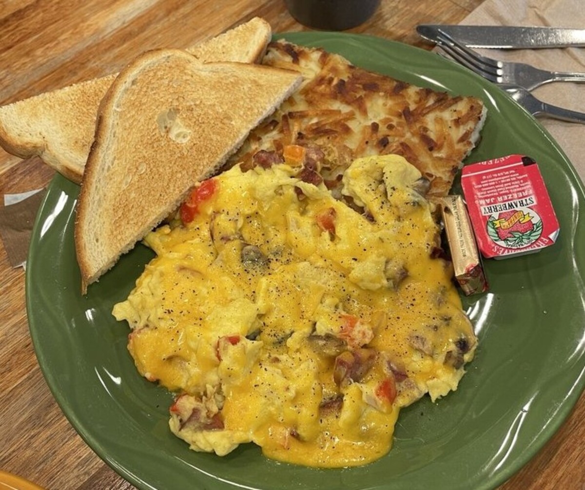 Food at Snow City Cafe located in Anchorage, AK.