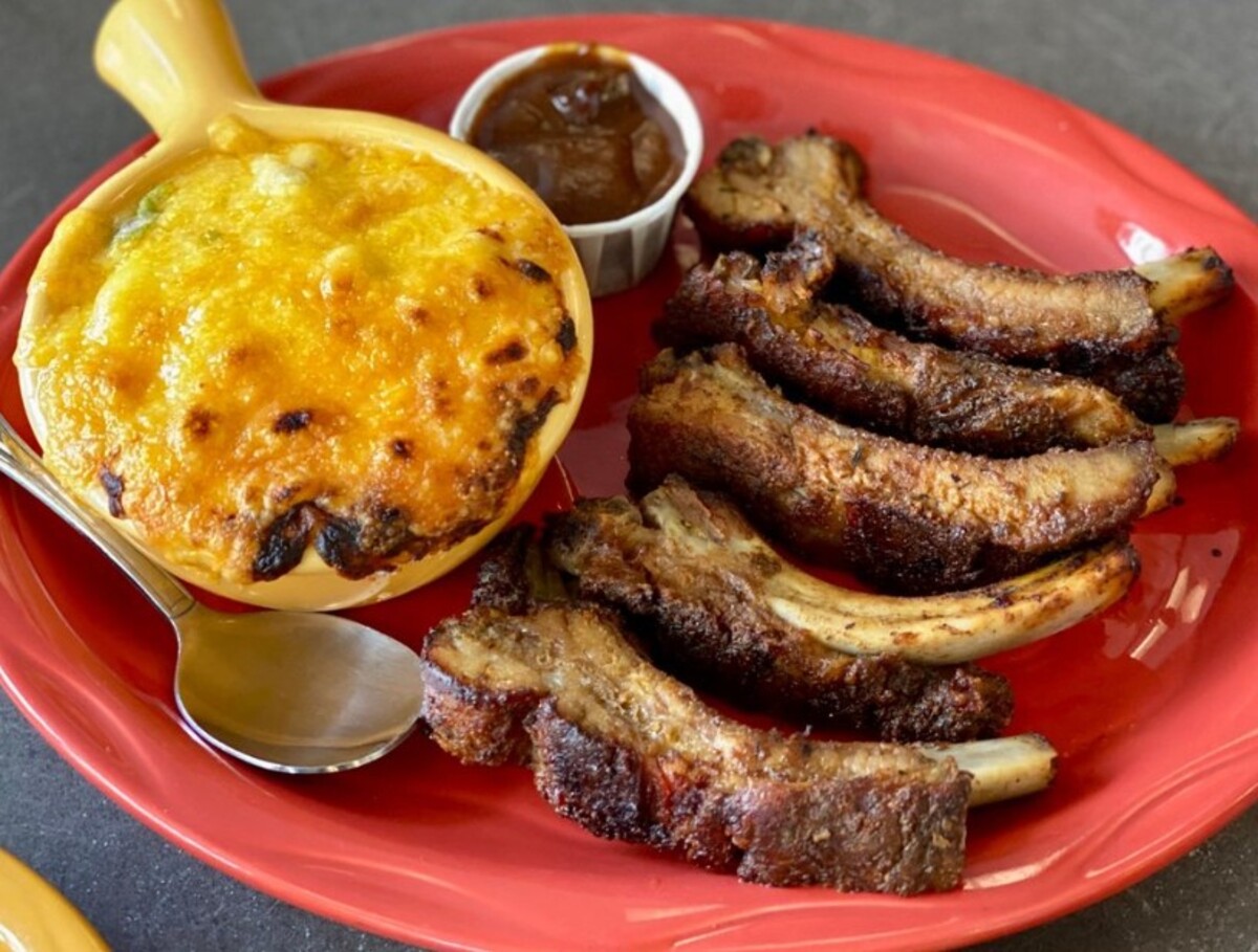 Food at Snow City Cafe located in Anchorage, AK.