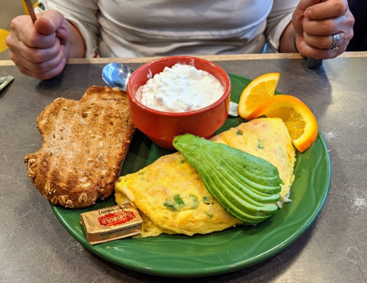 Food at Snow City Cafe located in Anchorage, AK.