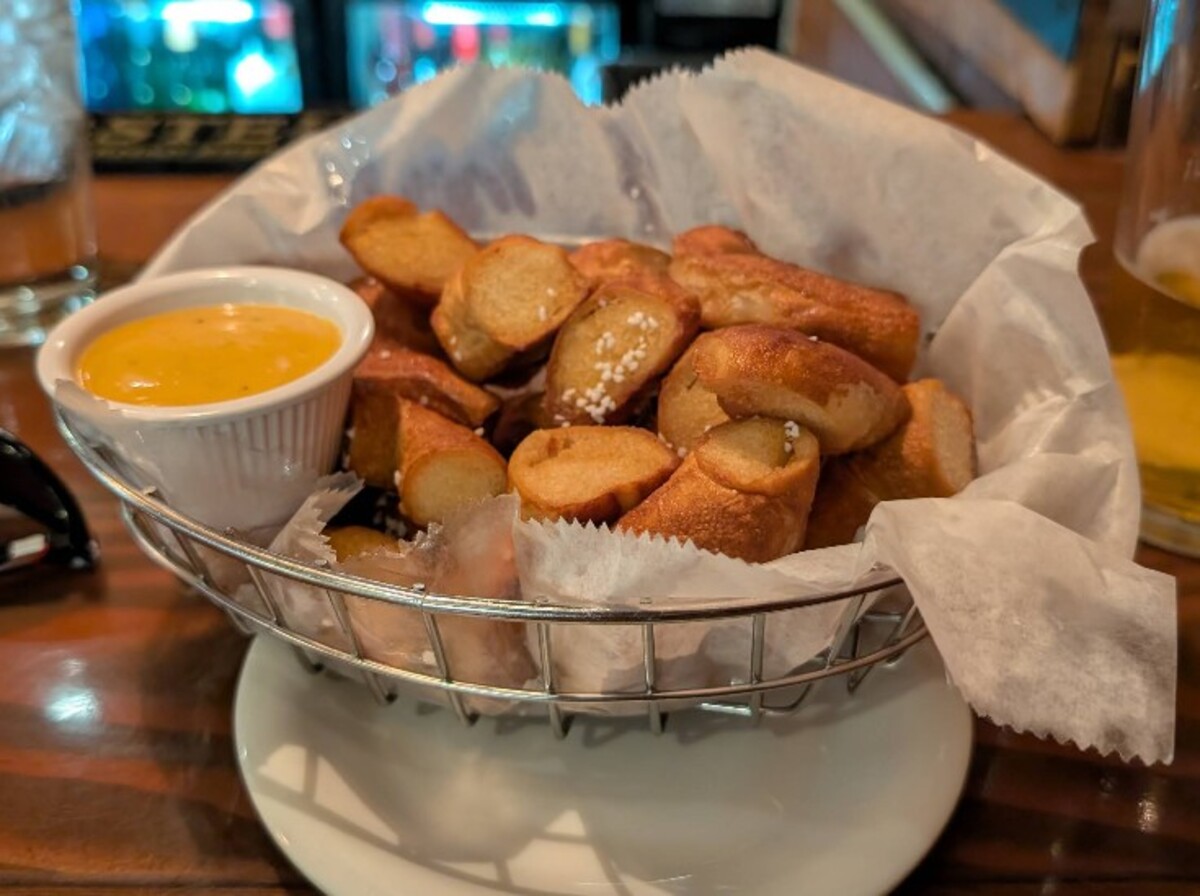 Food at Schmidt’s Sausage Haus Restaurant located in Columbus, OH. 