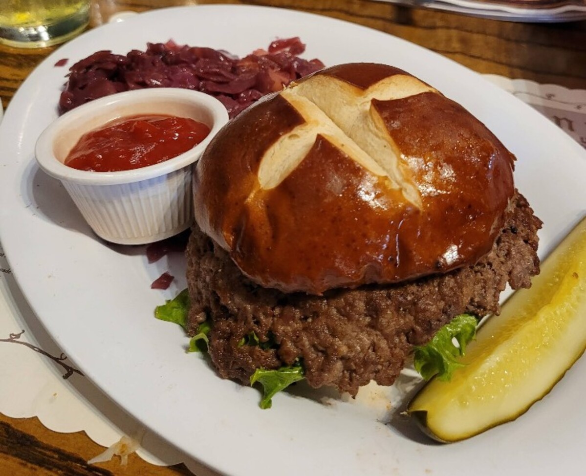 Food at Schmidt’s Sausage Haus Restaurant located in Columbus, OH. 