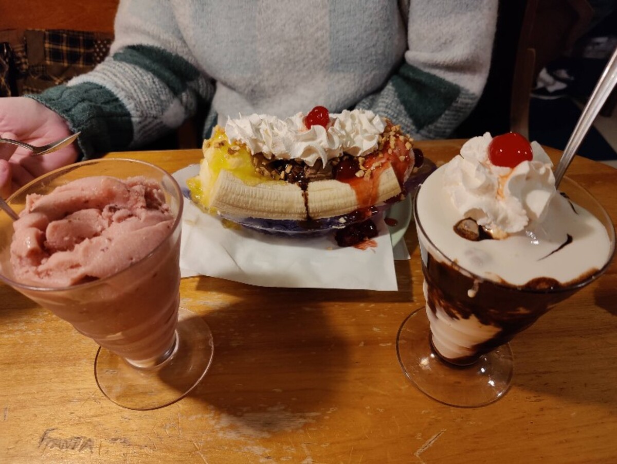 Food at Taggart’s Ice Cream located in Canton OH