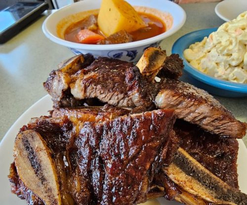 Food at Helena's Hawaiian Food located in Honolulu, HI