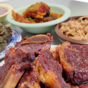 Food at Helena's Hawaiian Food located in Honolulu, HI