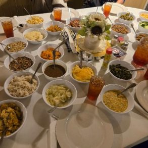 Food at Mrs. Wilkes’ Dining Room located in Savannah GA