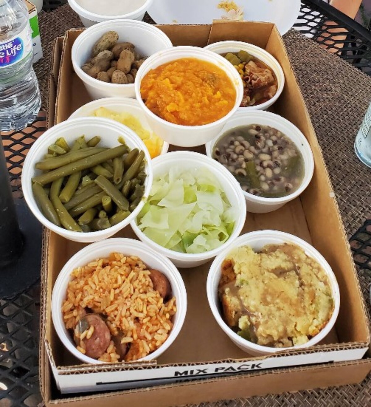 Food at Mrs. Wilkes’ Dining Room located in Savannah GA