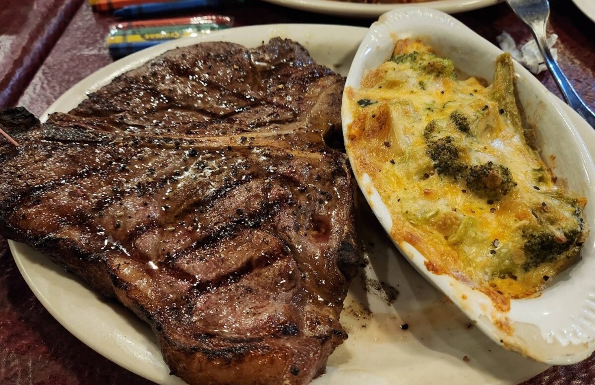 Food at Ye Olde Steak House located in Knoxville TN