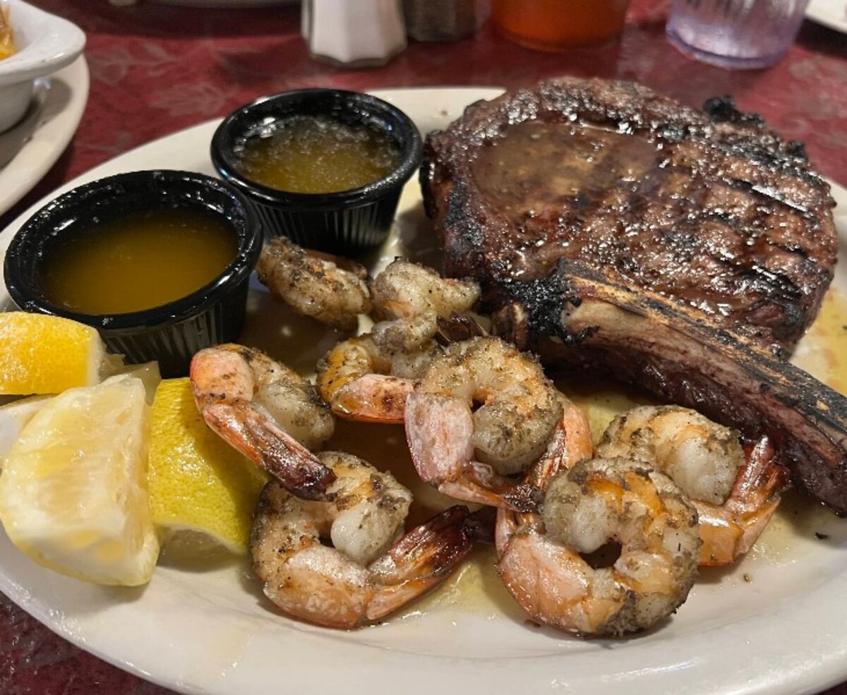 Food at Ye Olde Steak House located in Knoxville TN
