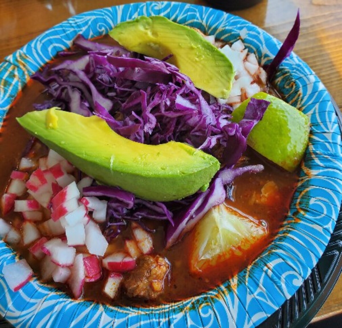Food at La Super-Rica Taqueria located in Santa Barbara CA