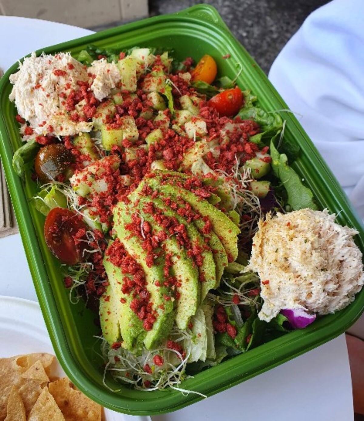 Food at Jan's Health Bar located in Huntington Beach, CA.