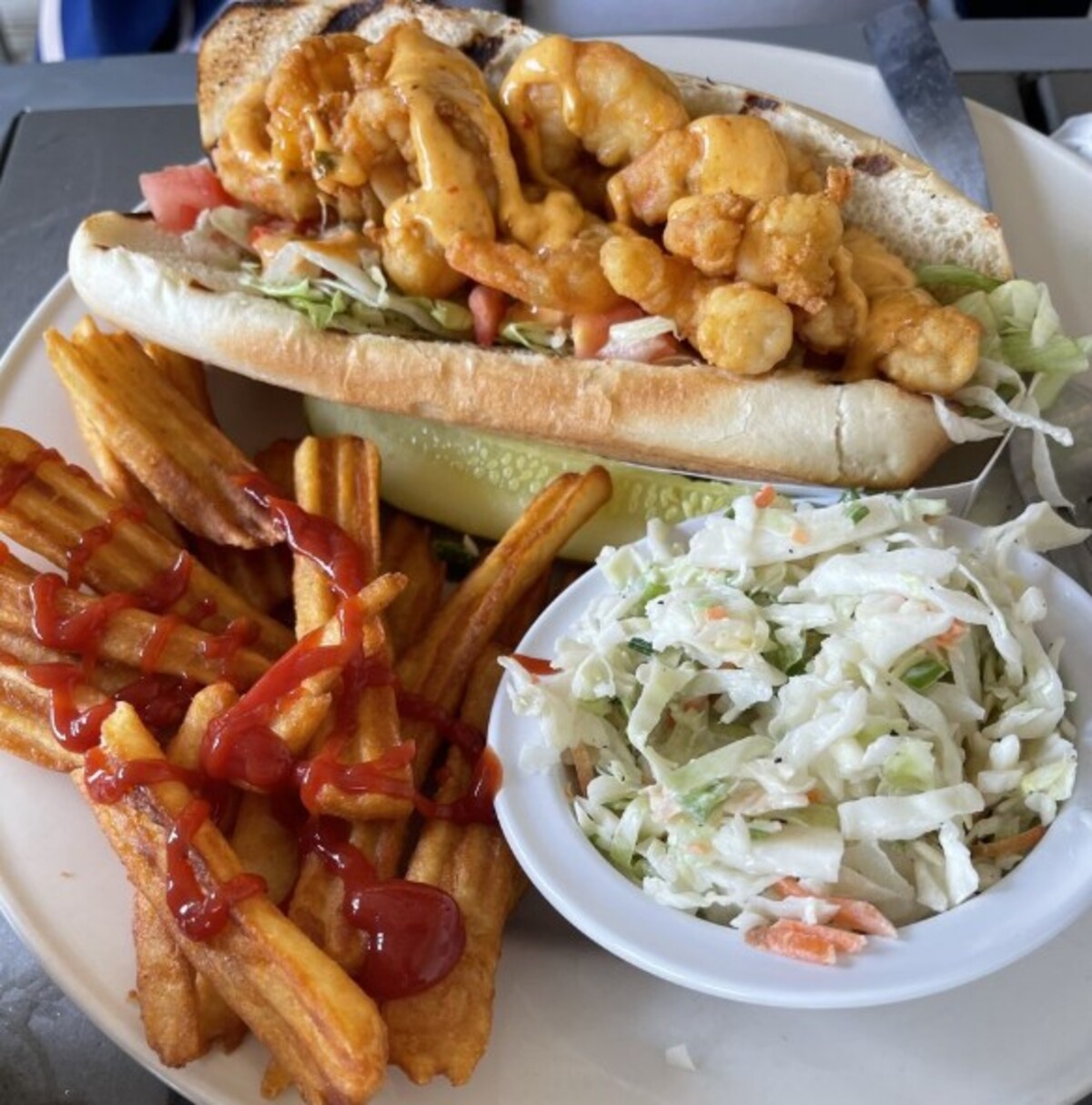 Food at Hull's Seafood located in Ormond Beach, FL.