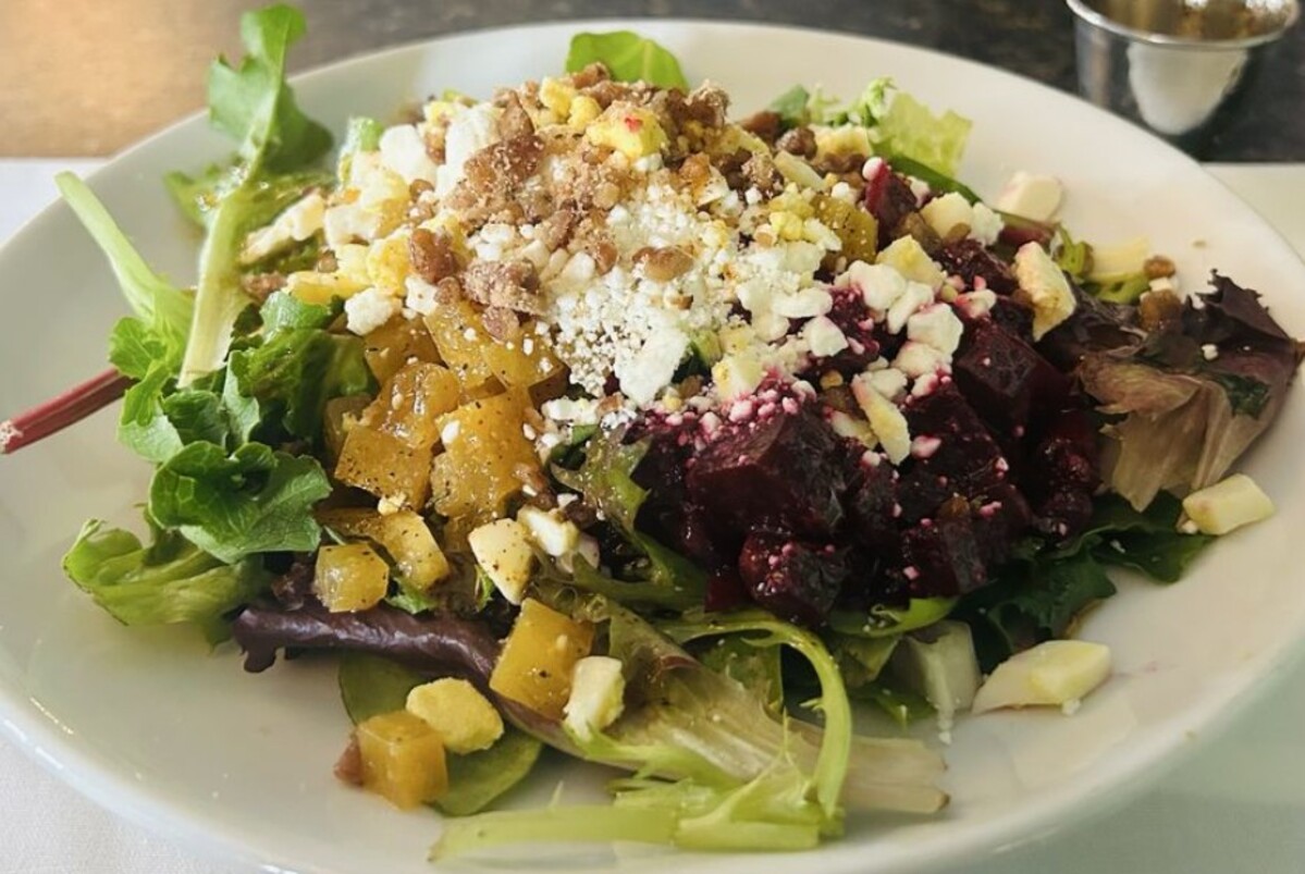 Food at Dooky Chase Restaurant located in New Orleans LA.