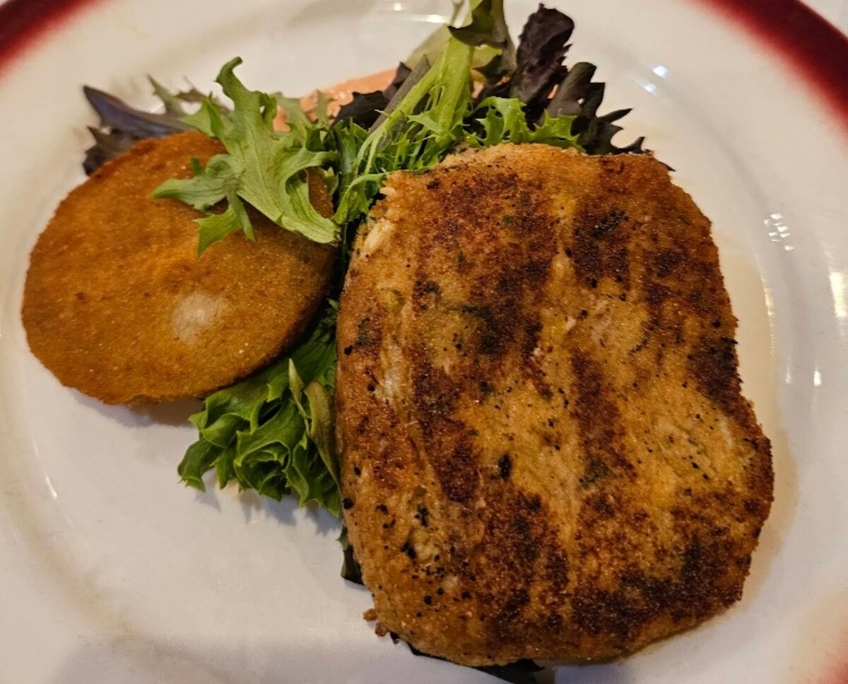 Food at Dooky Chase Restaurant located in New Orleans LA.