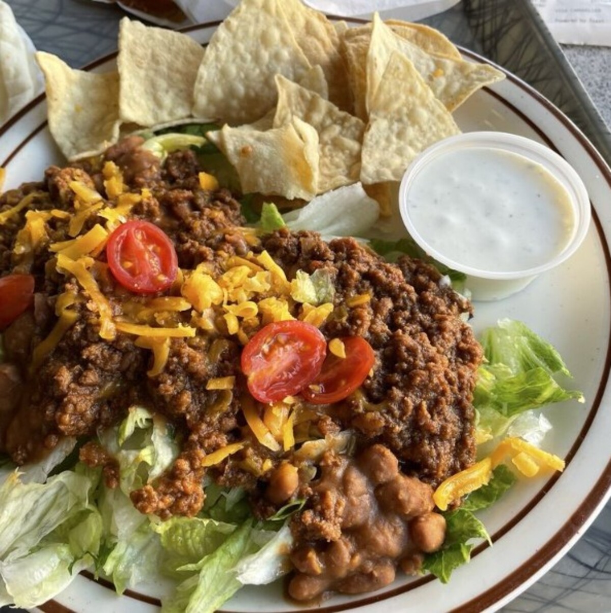 Food at Frontier located in Albuquerque NM.