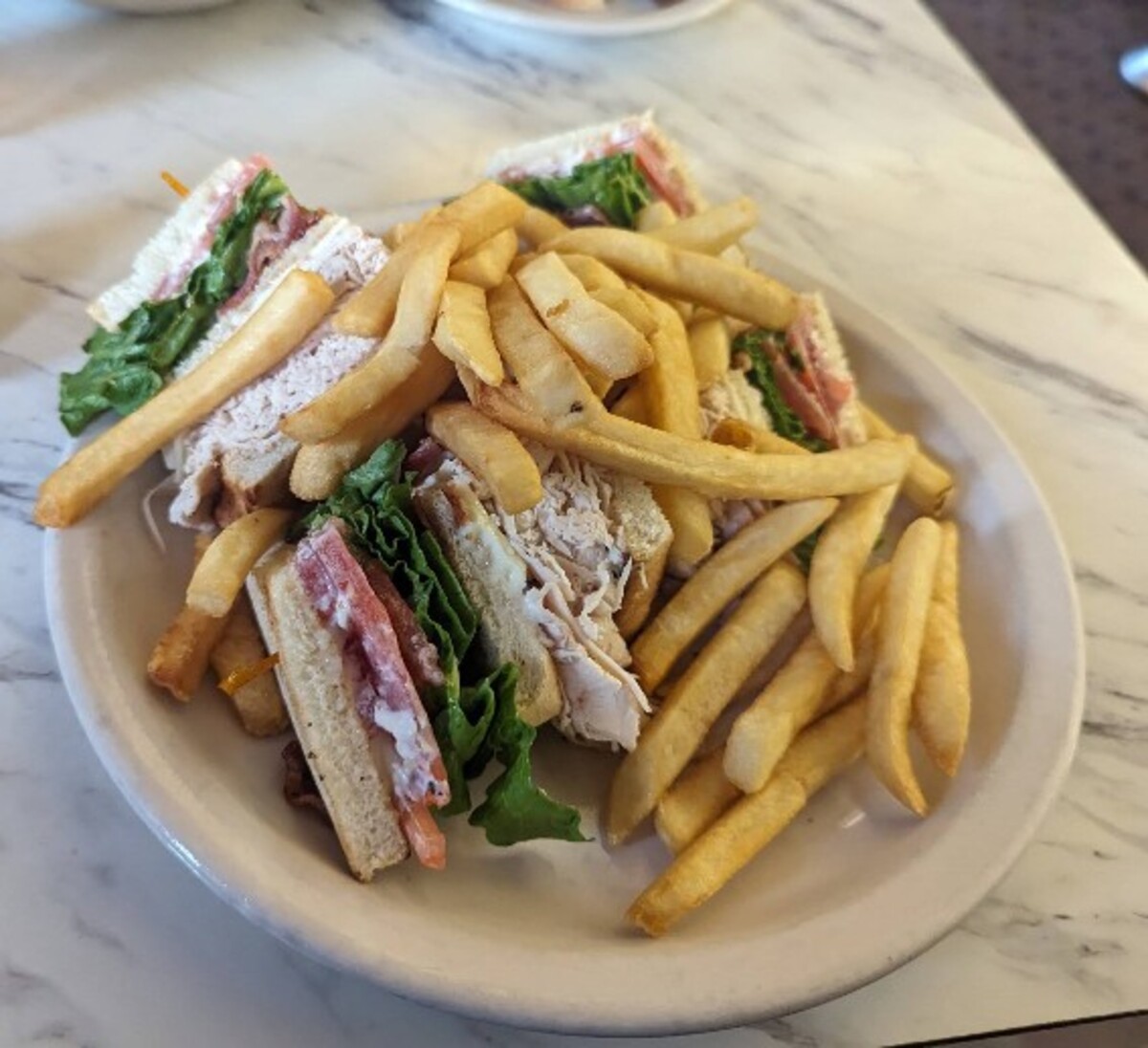 Food at Glider Diner located in Scranton PA. 