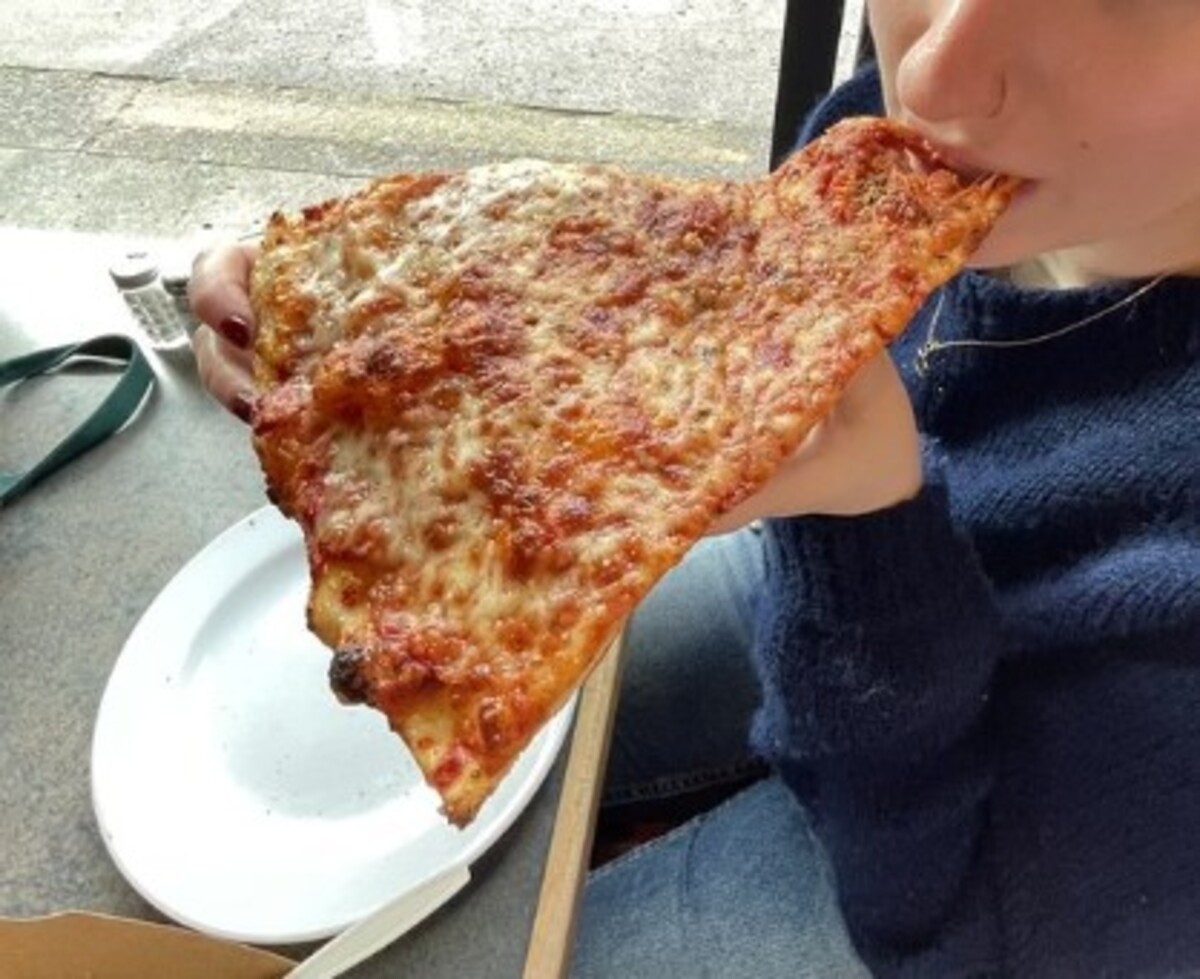 Food at Mezza Luna Pizzeria located in Eugene OR