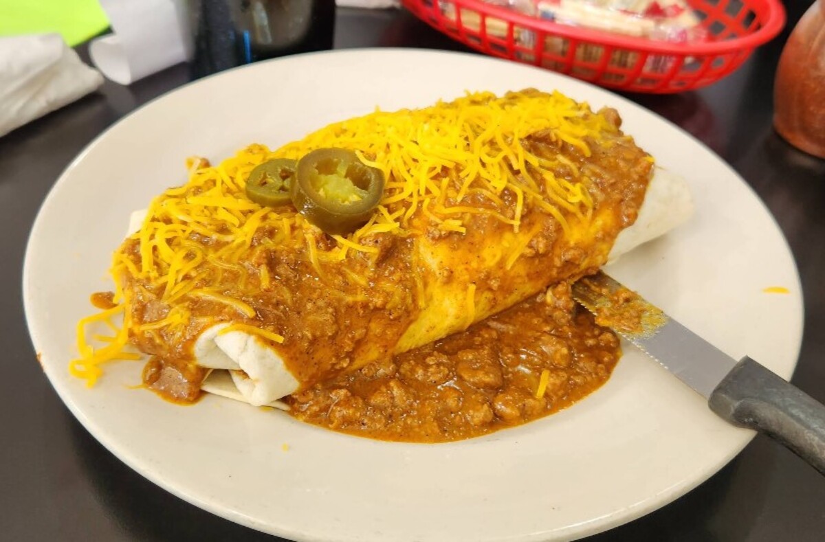 Food at Ike's Chili located in Tulsa OK. 