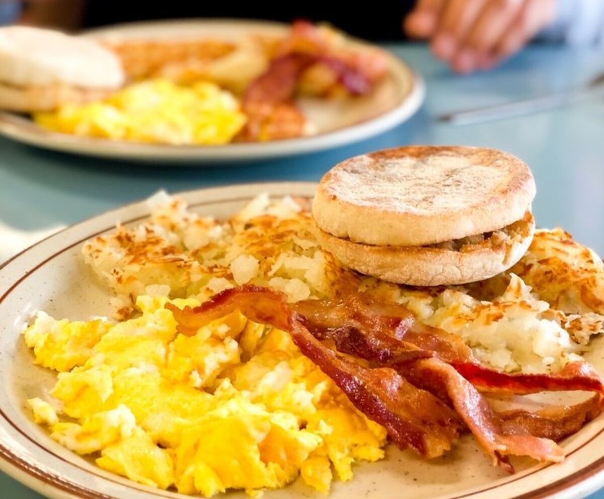 Food at Mission Burgers located in Riverside CA.