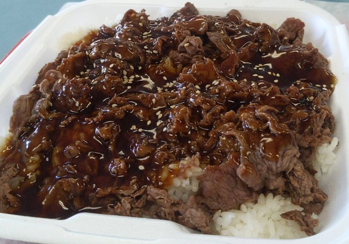 Food at Mission Burgers located in Riverside CA.