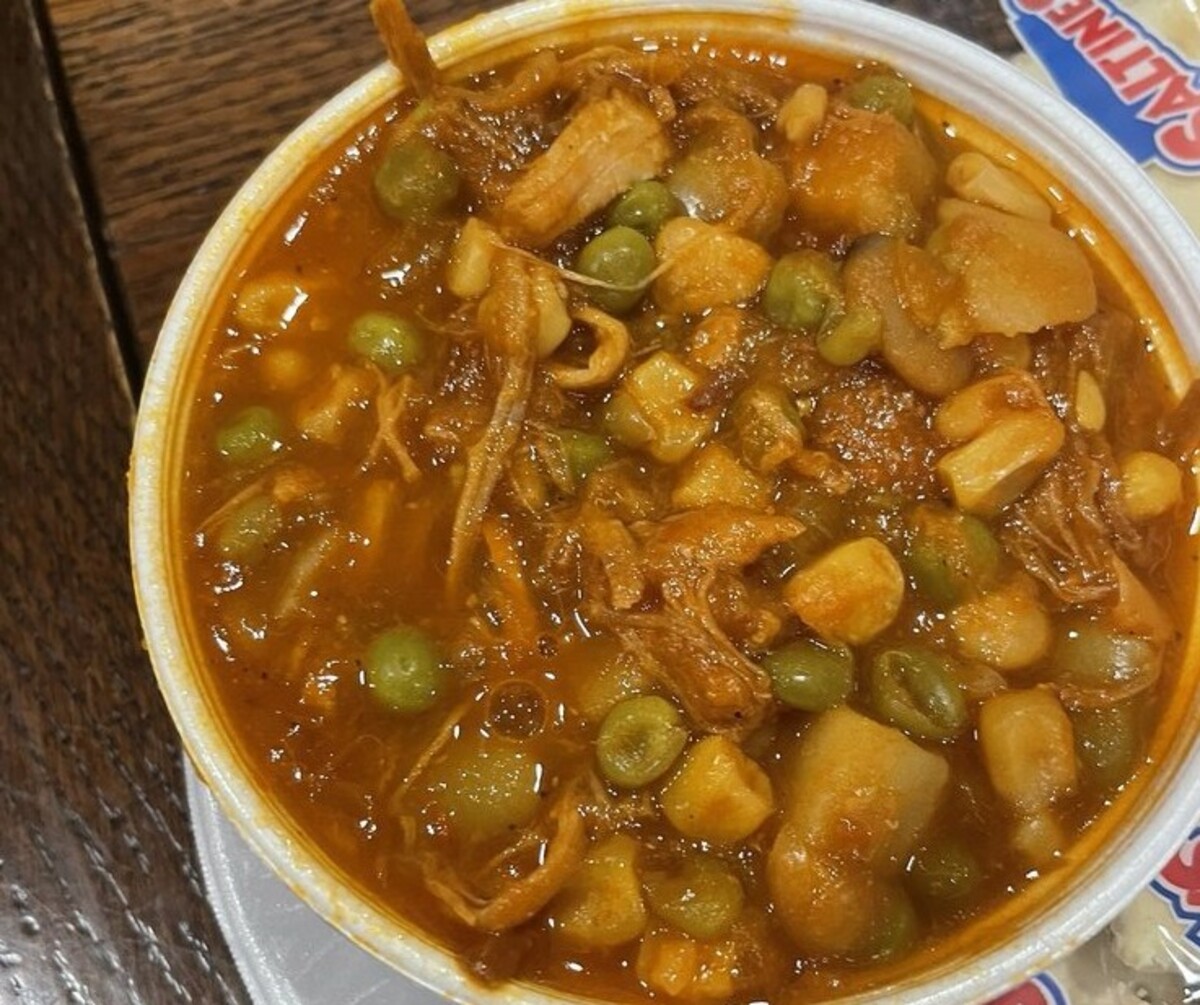 Food at Stamey’s Barbecue located in Greensboro NC. 