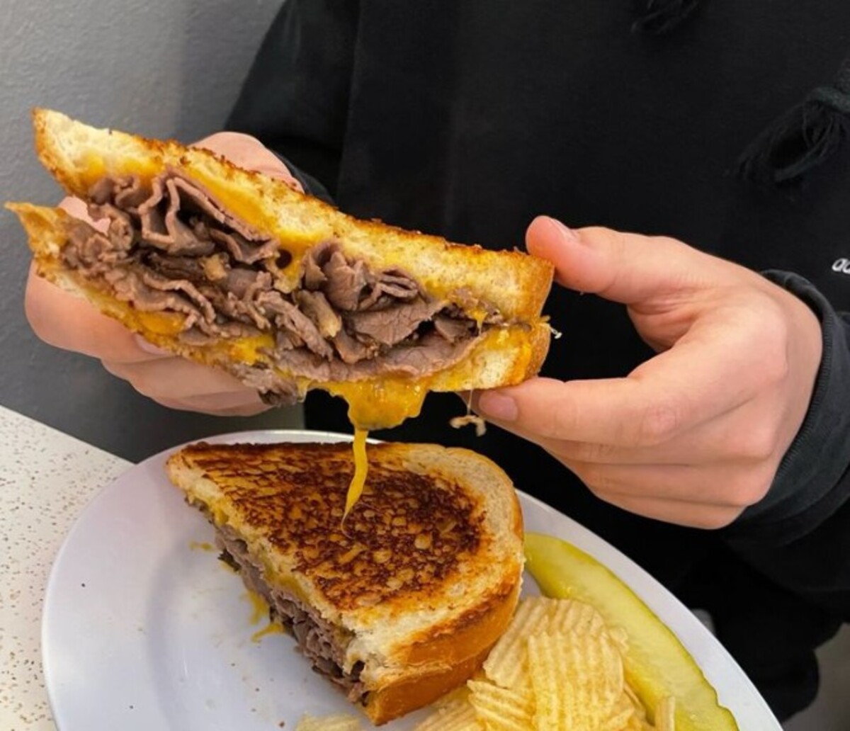 Food at Crown Candy Kitchen located in St. Louis MO. 