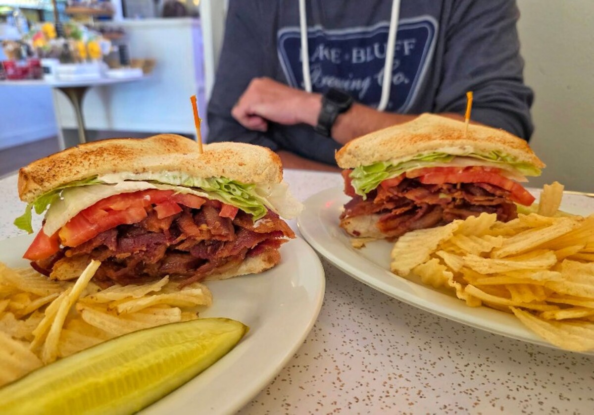 Food at Crown Candy Kitchen located in St. Louis MO. 