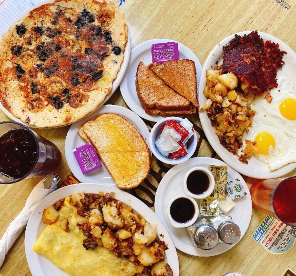 Food at Bobo's Restaurant located in Tucson AZ.