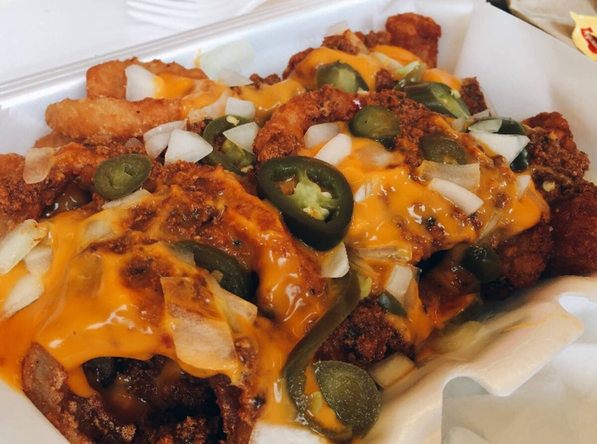 Food at Viking Burger located in Newport News, VA. 