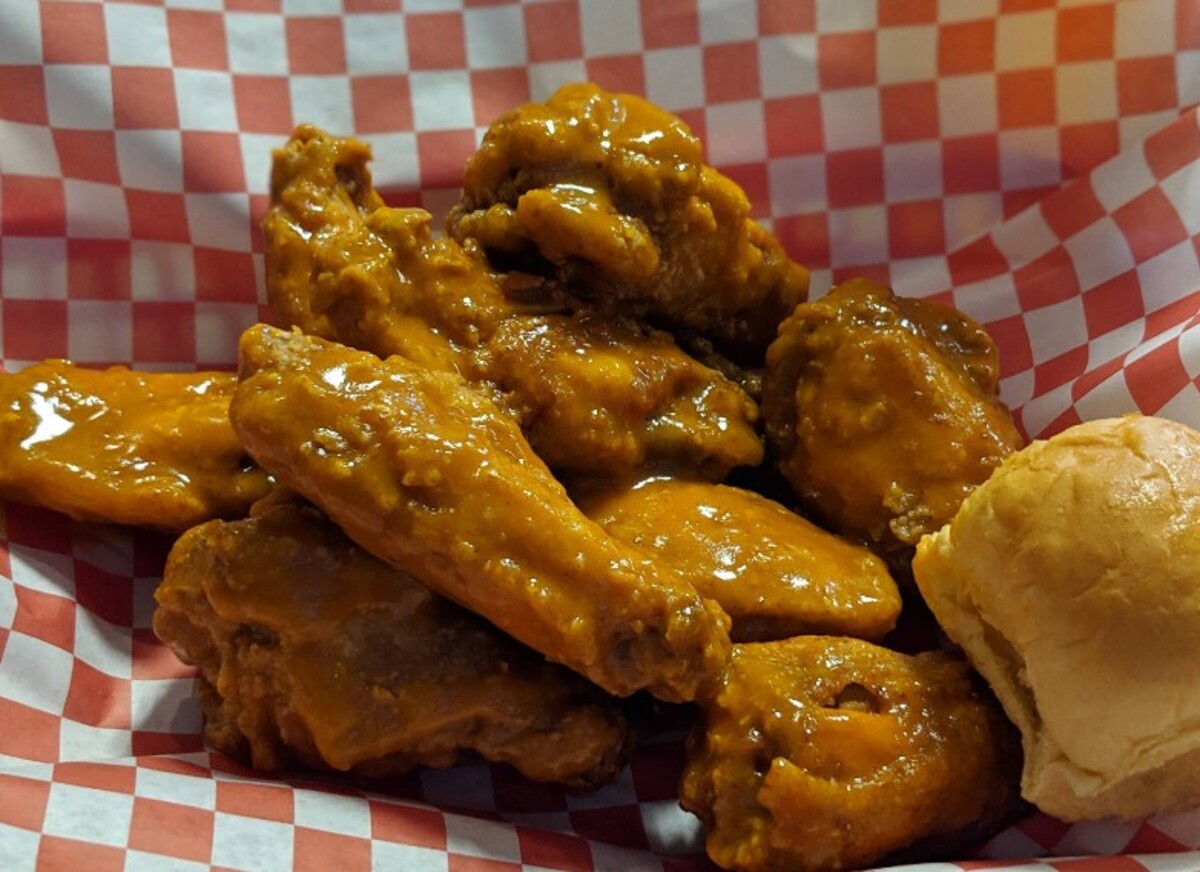 Food at Fran's Chicken Haven located in Boca Raton FL,. 