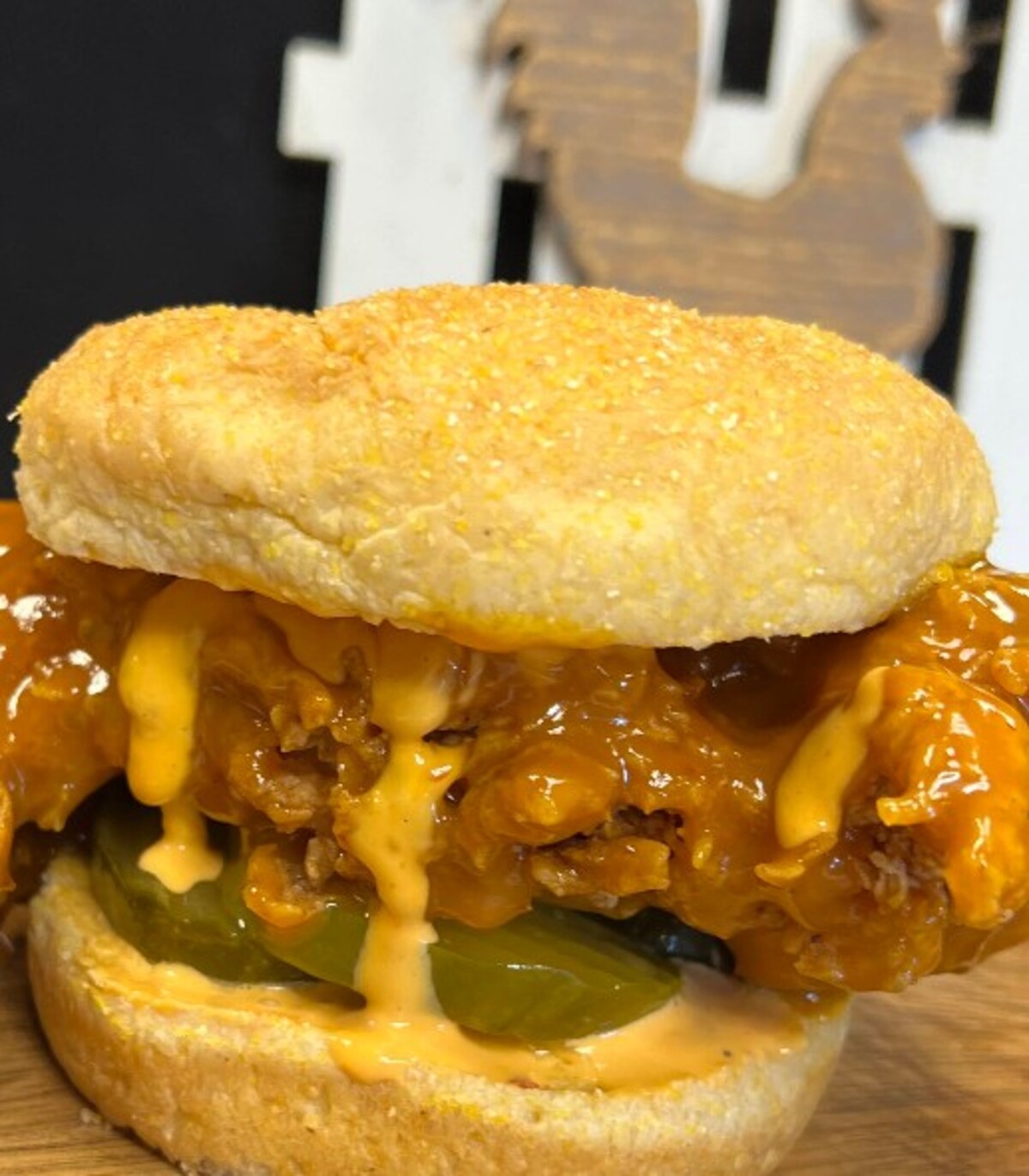 Food at Fran's Chicken Haven located in Boca Raton FL,. 