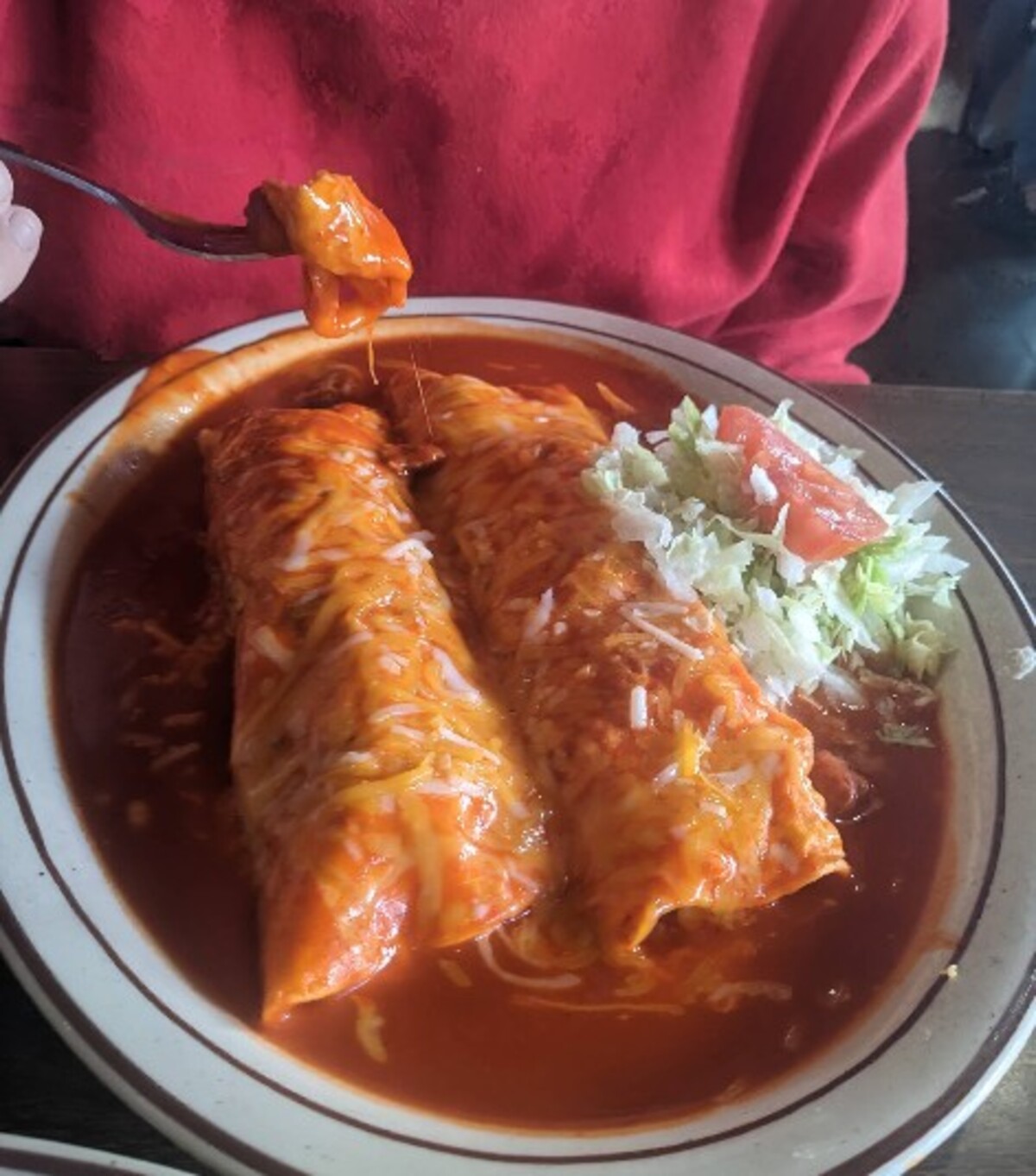 Food at Nellie's Cafe located in Las Cruces NM. 