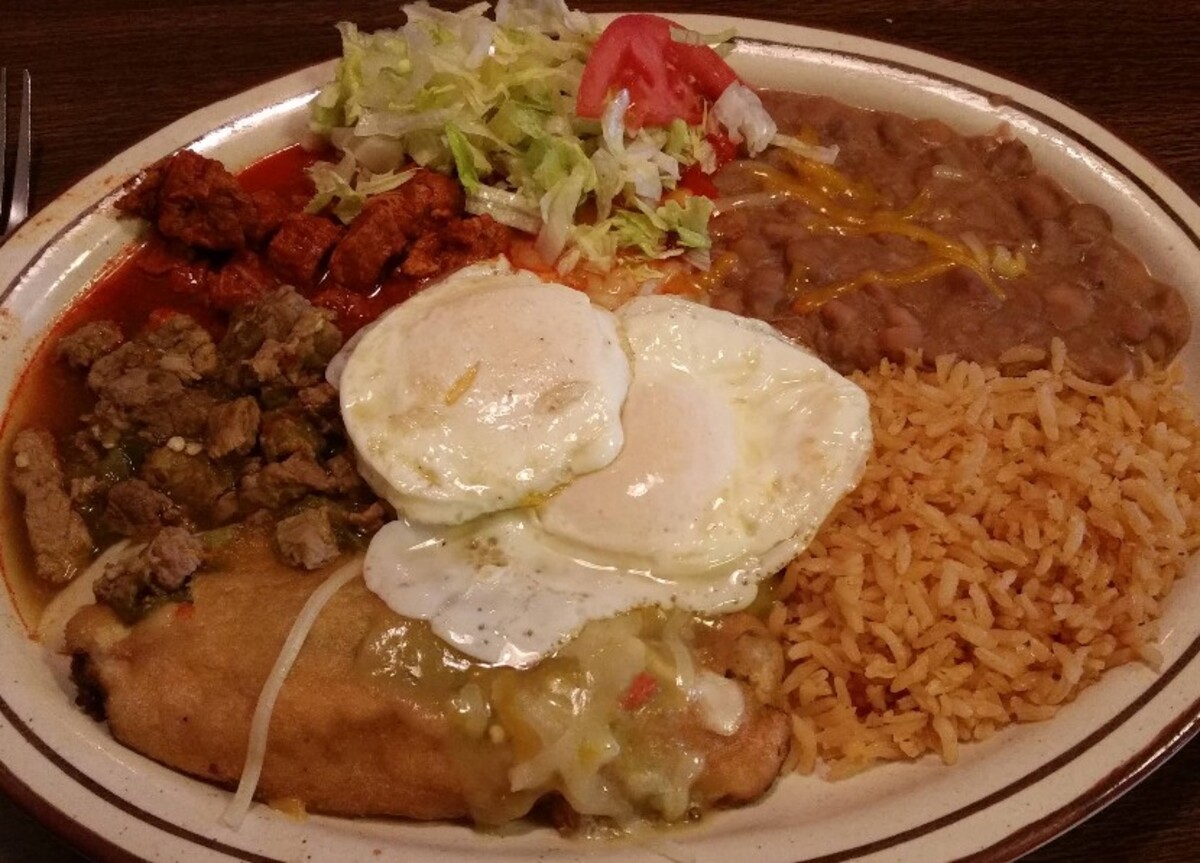 Food at Nellie's Cafe located in Las Cruces NM. 