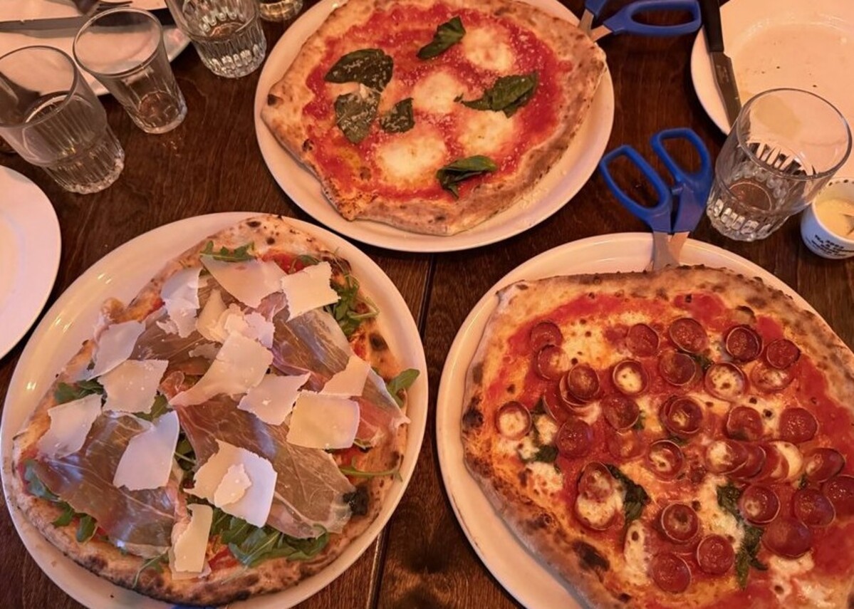 Food at Cornuto Pizzeria located in Seattle, WA.