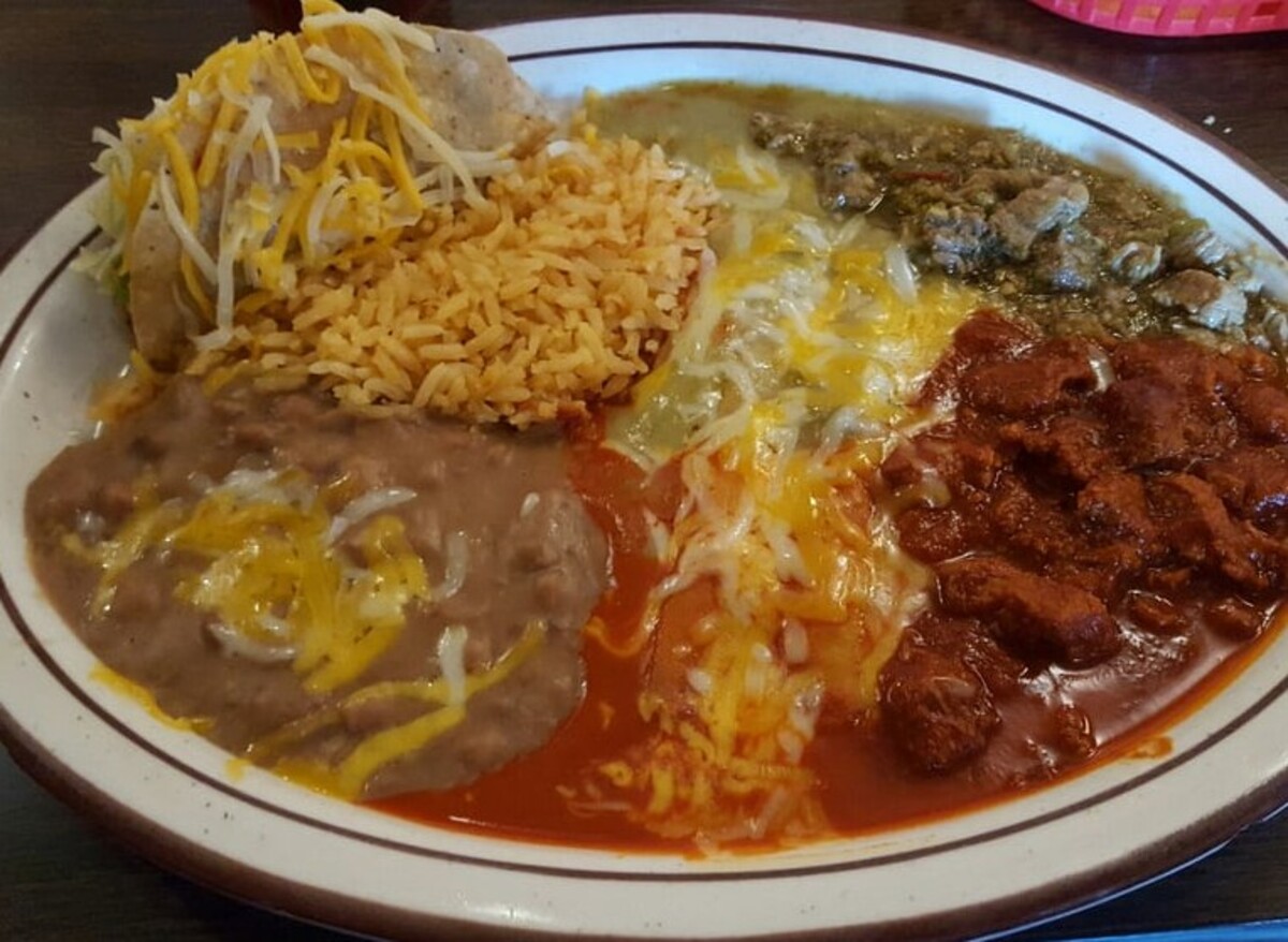 Food at Nellie's Cafe located in Las Cruces NM. 