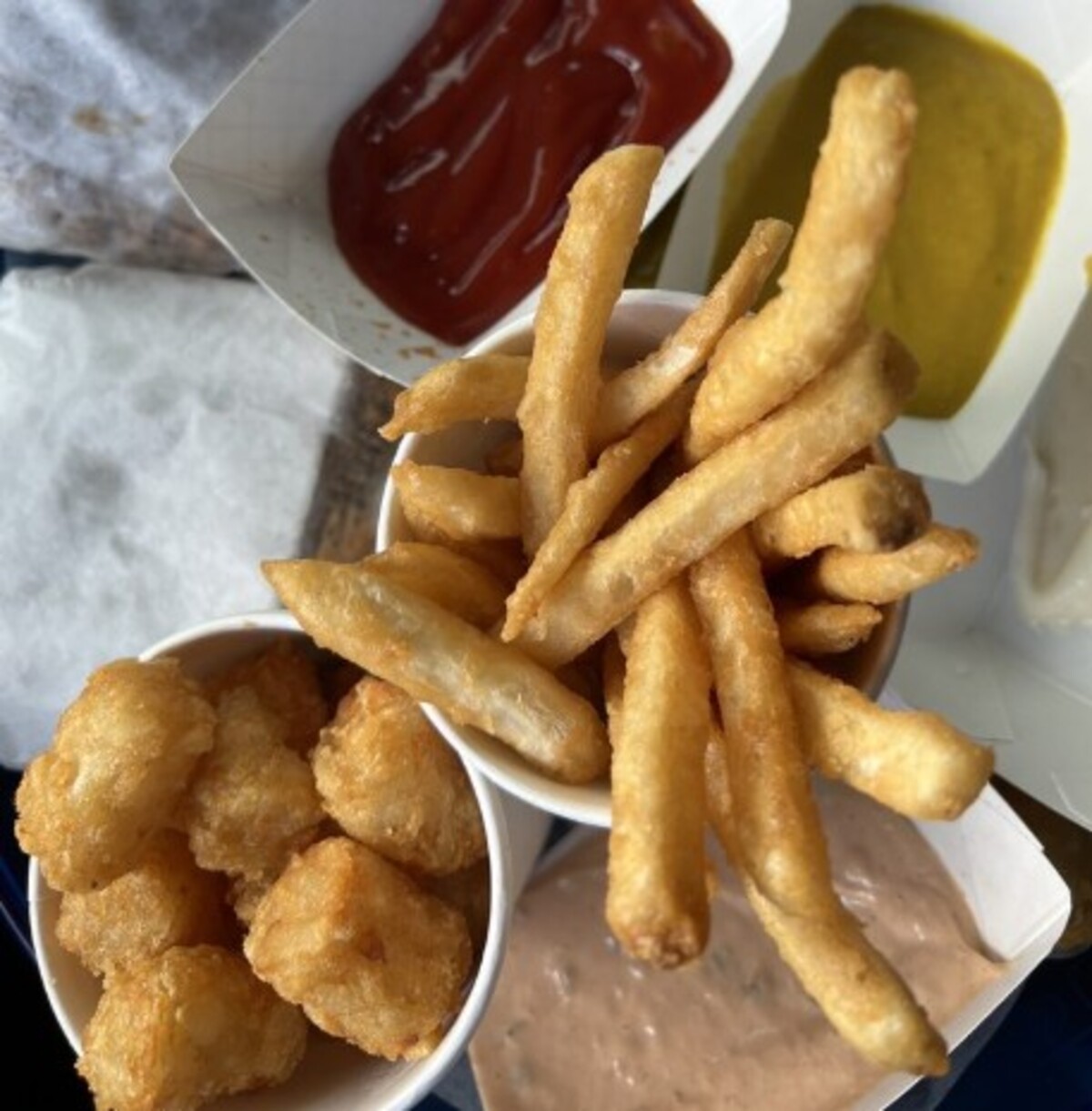 Food at Keller's Drive-In located in Dallas, TX.