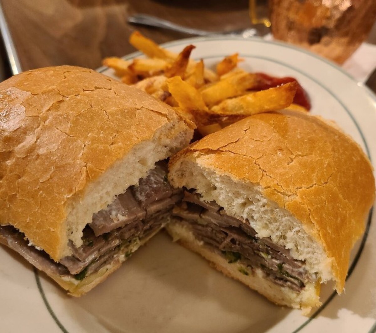 Food at Wool Growers Restaurant located in Bakersfield, CA. 