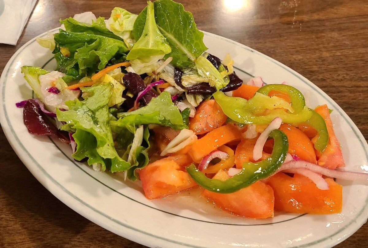 Food at Wool Growers Restaurant located in Bakersfield, CA. 