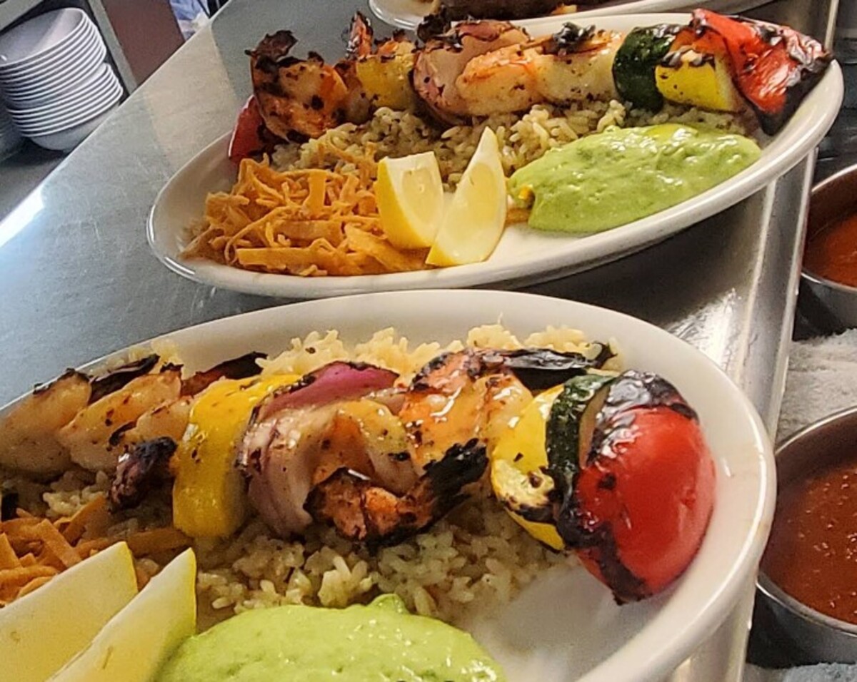 Food at Wool Growers Restaurant located in Bakersfield, CA. 