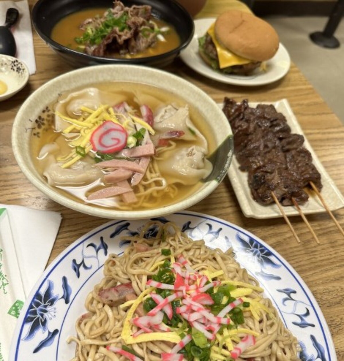 Food at Shige's Saimin Stand located in Wahiawa, HI. 