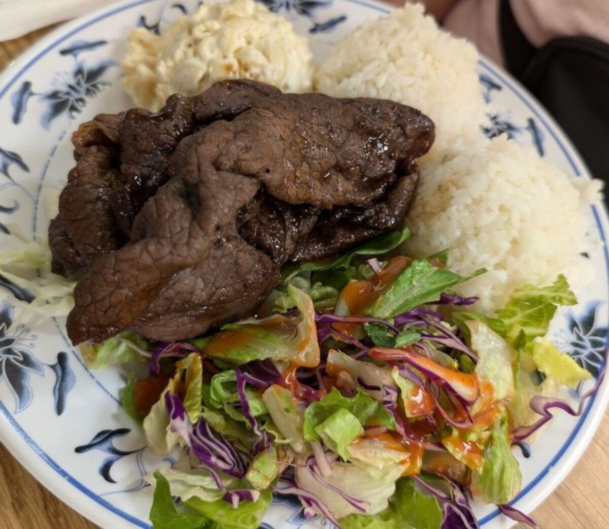 Food at Shige's Saimin Stand located in Wahiawa, HI. 