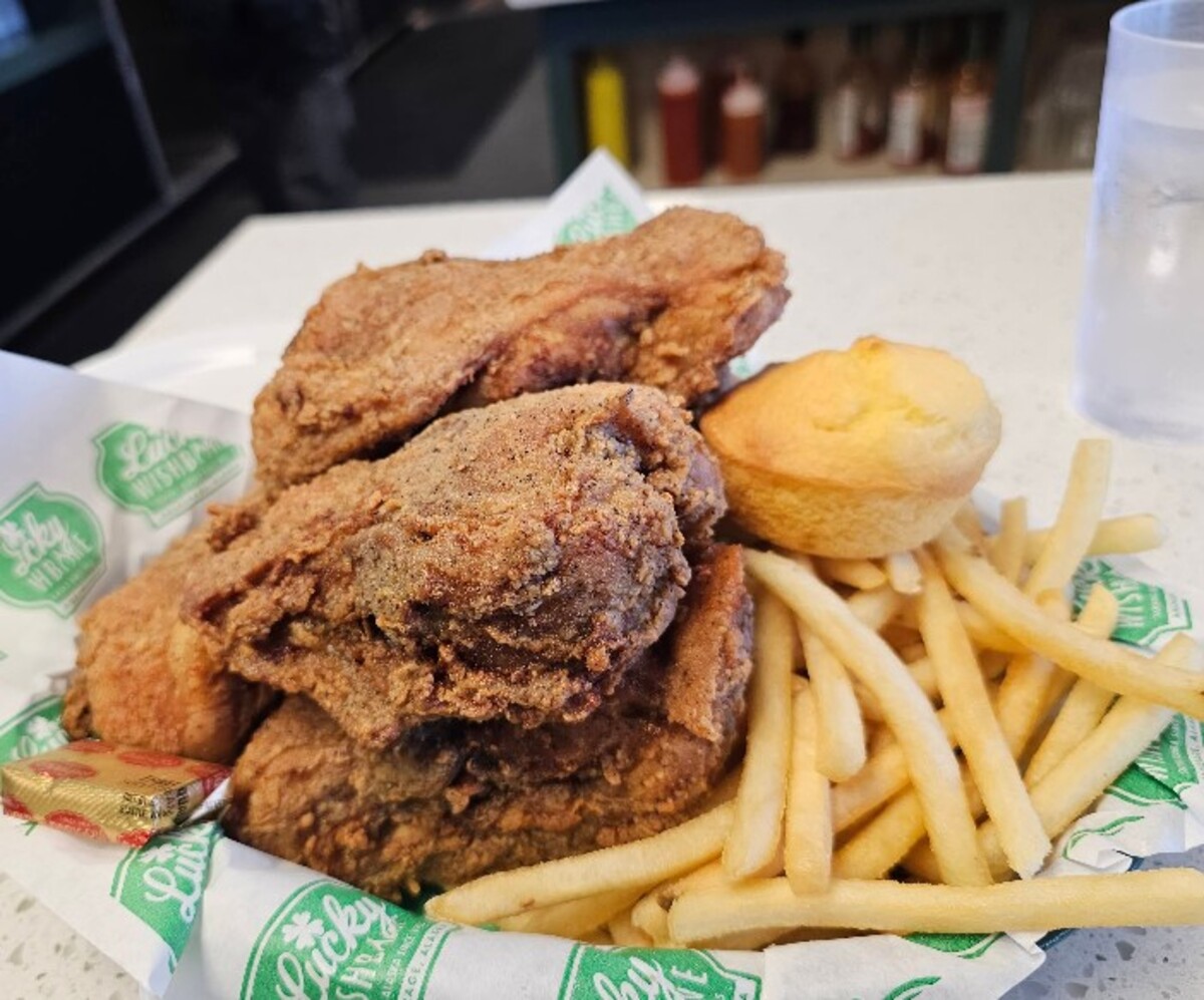 Food at Lucky Wishbone located in Anchorage, AK. 