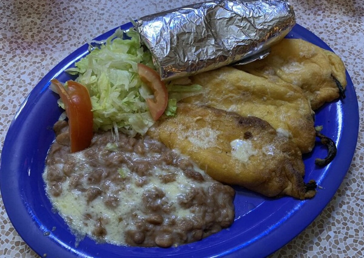 Food at Chope's Bar and Café located in La Mesa, NM. 