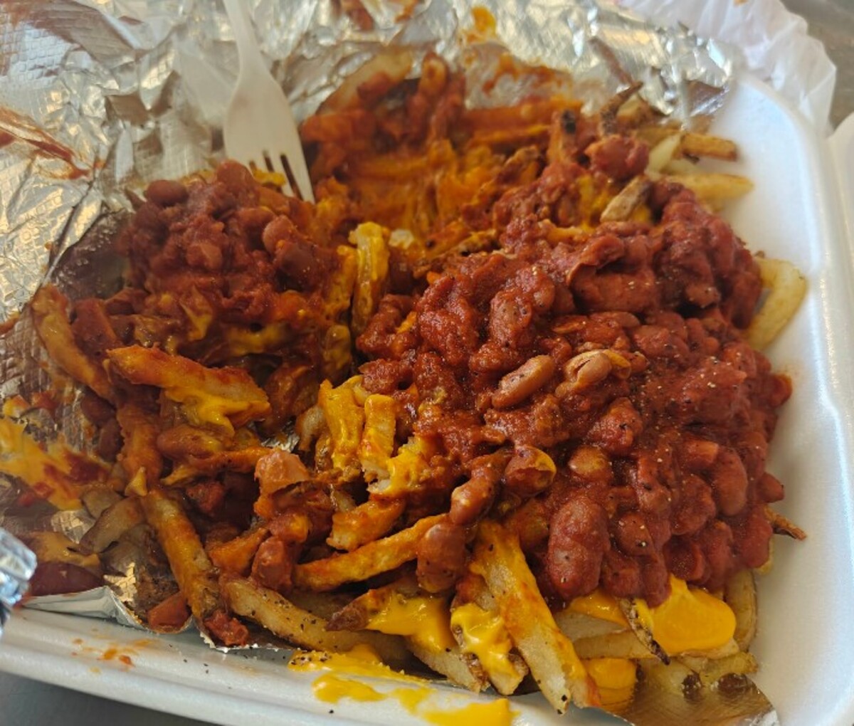 Food at Pat's Drive In located in Tucson, AZ. 