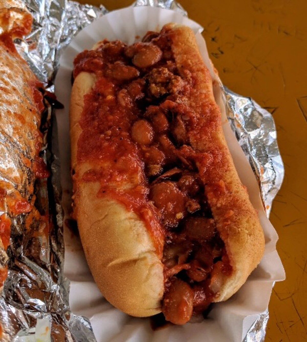 Food at Pat's Drive In located in Tucson, AZ. 