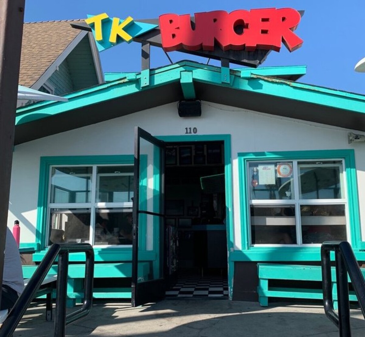 Food at TK Burgers located in Huntington Beach, CA. 